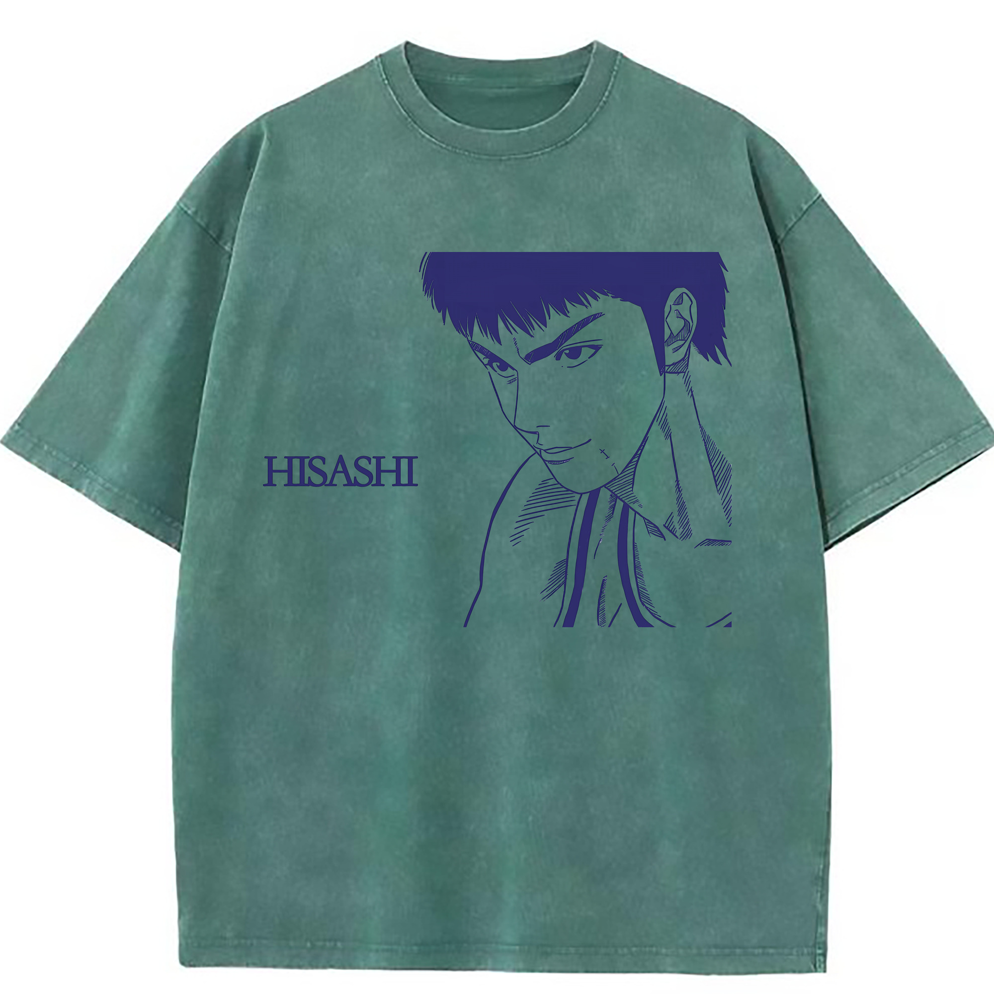 （画像用） SLAM DUNK／スラムダンク 綿100% ヴィンテージ風 半袖Tシャツ（フロントプリント）
